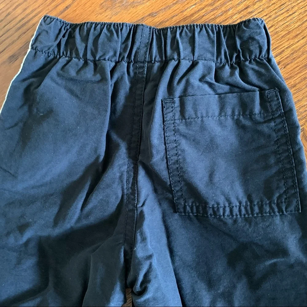 GYMBOREE Little Boys Athletic Pants Black Lined Track Comfy Infant Size 12-18m
